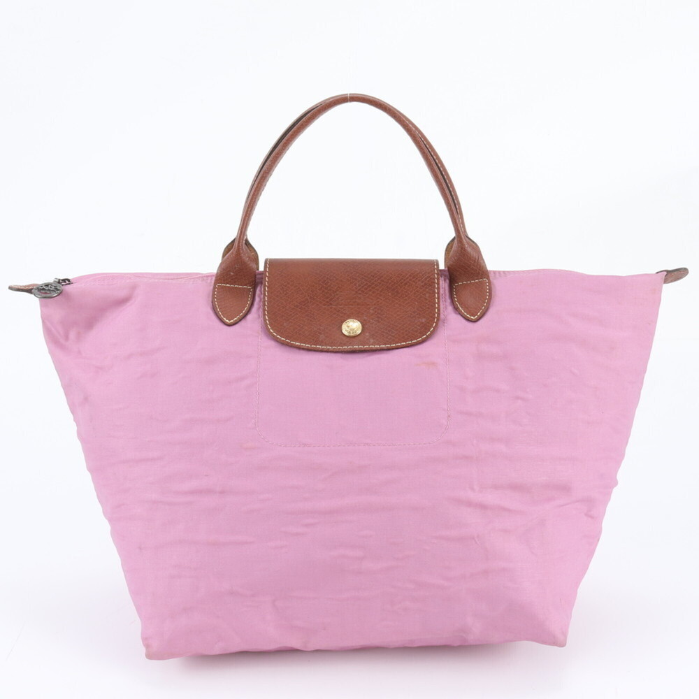 Longchamp Le Pliage Leather Nylon Tote Bag Shoulder Handbag for Women